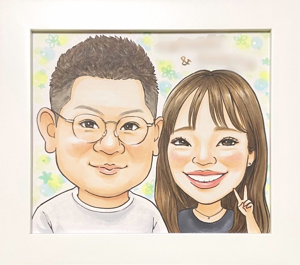 誕生日プレゼントの似顔絵